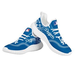 Women's Los Angeles Dodgers Mesh Knit Sneakers/Shoes 003